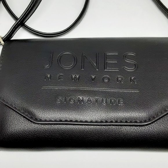 JONES NEW YORK Leather Crossbody Black - NWT - Picture 5 of 8